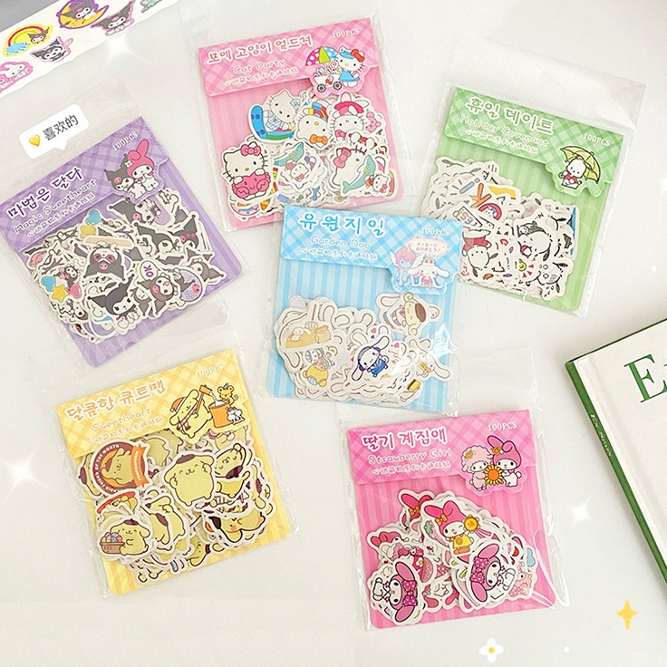 

BEST! STICKER KAWAII ISI 100 PCS WATERPROOF BISA UNTUK DIY BUKU, JURNAL, TUMBLR GLASS DLL