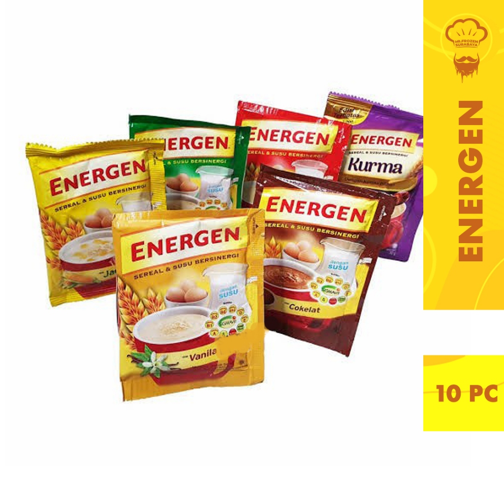 

[JATIM] Energen Sereal1 Renceng Isi 10pc Rasa Coklat Kacang Hijau Vanilla Jagung Jahe Kurma