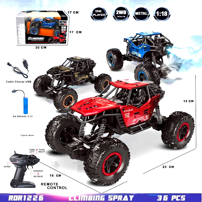 RC Offroad 1226 Climbing Spray Metal Alloy Skala 1:18