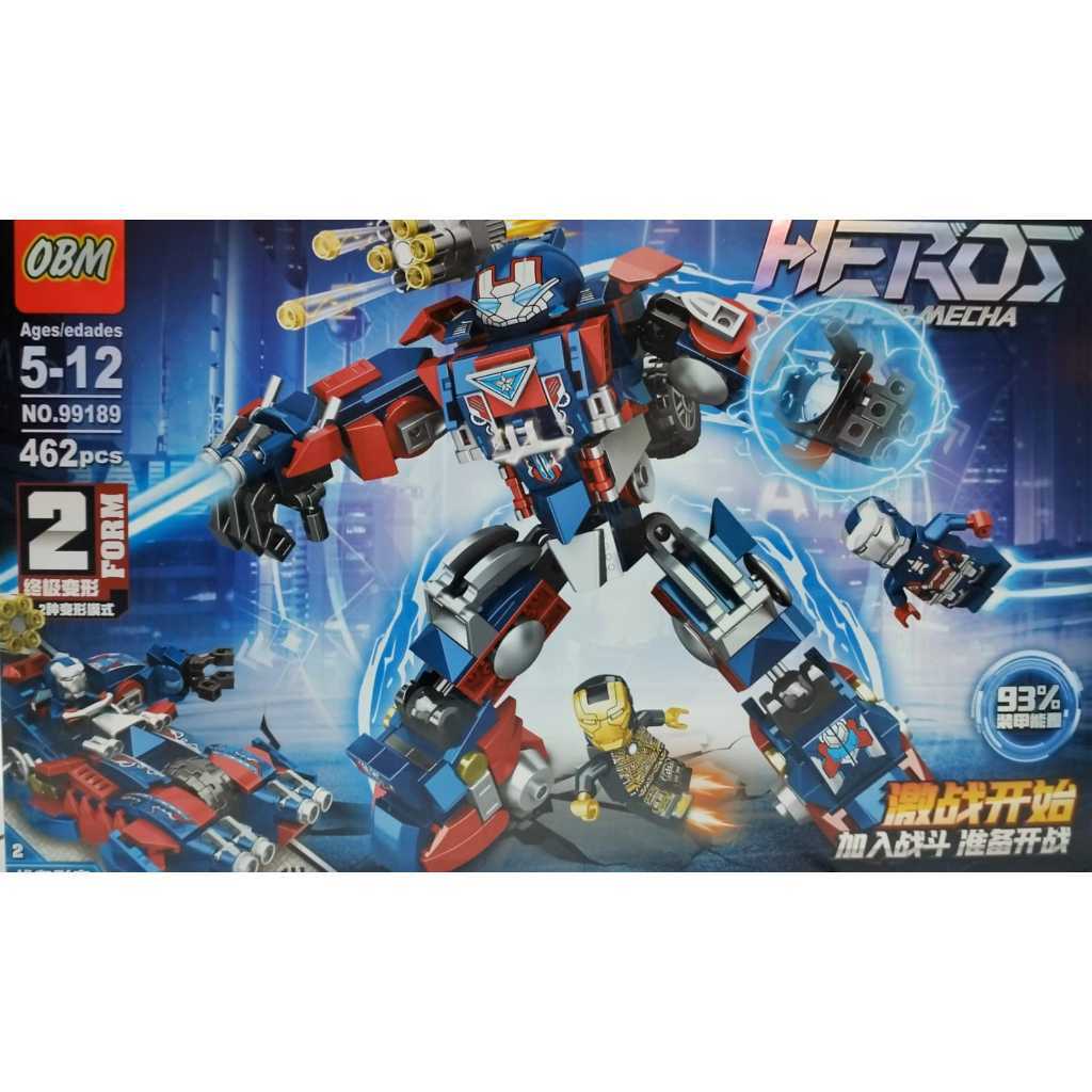 MAINAN ANAK BRICK RED BLUE THE ULTIMATE DESTROYER ARMOR 99189