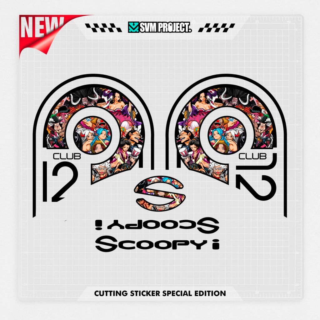 STICKER CUTTING SCOOPY PRESTIGE MOTIF  ONEPIECE / STIKER CUTING / SPECIAL EDITION / STRIPPING SCOOPY