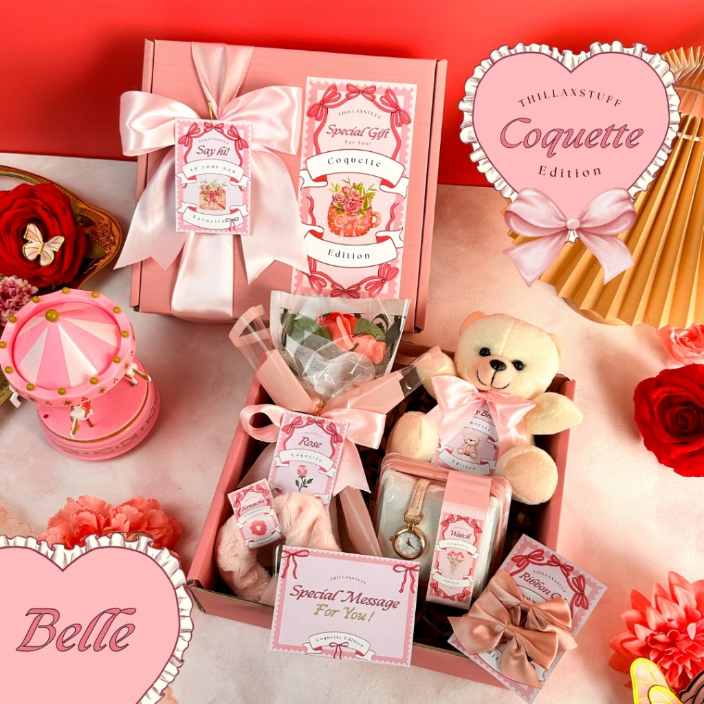 [COQUETTE EDITION - BELLE] KADO ULANG TAHUN CEWEK WISUDA ANNIVERSARY HAMPERS GIFT BOX SAHABAT CEWEK