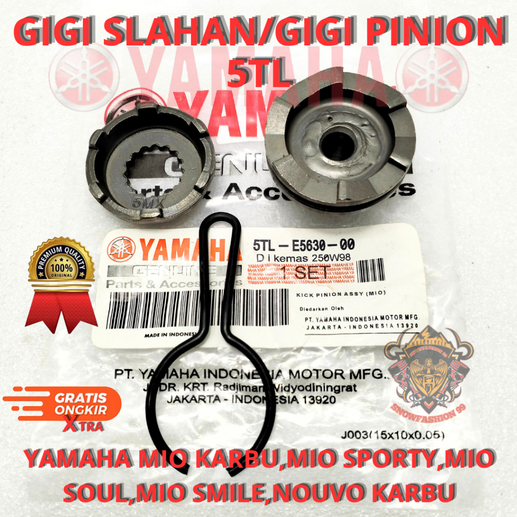 GIGI PINION MIO KARBU 5TL GIGI SELAHAN MIO SMILE ,MIO SPORTY ,MIO SOUL ,NOUVO KARBU ,FINO KARBU ASLI