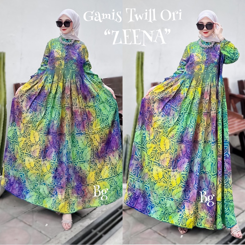 Gamis Twill Ori Bg collection Motif zeena