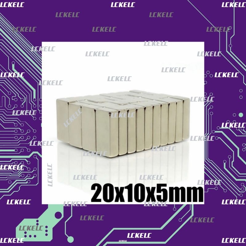 MAGNET NEODYMIUM N52 PERSEGI 20x10x5MM