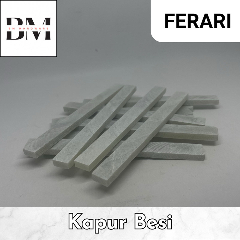 

Kapur Besi ( Stone Pencil ) FERARI 125mm x 12mm x 5mm [ 12 pcs ]