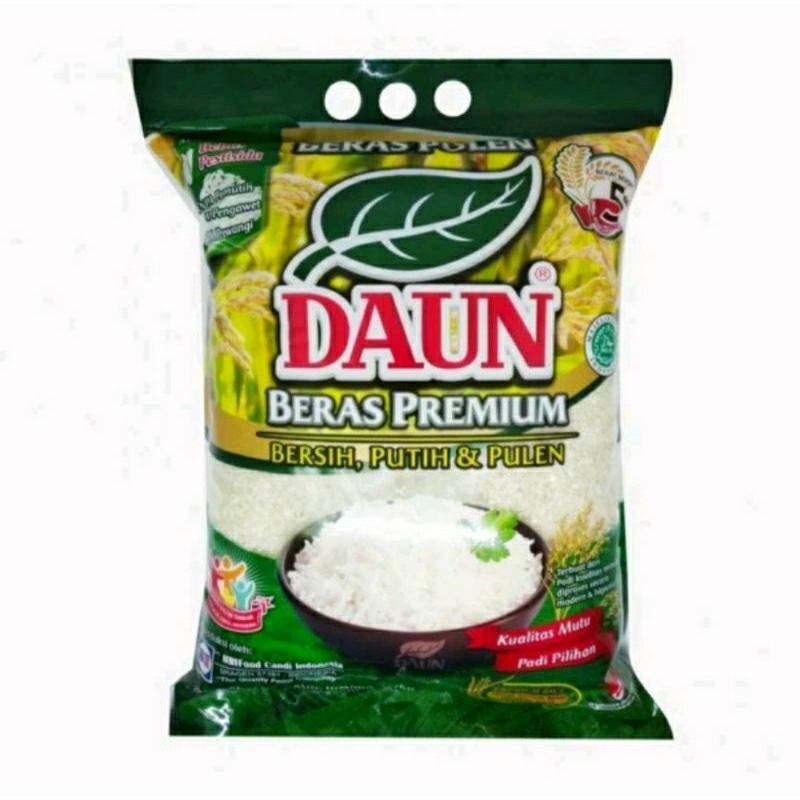 

BERAS DAUN kemasan 5KG, BERAS MURAH, BERAS PREMIUM