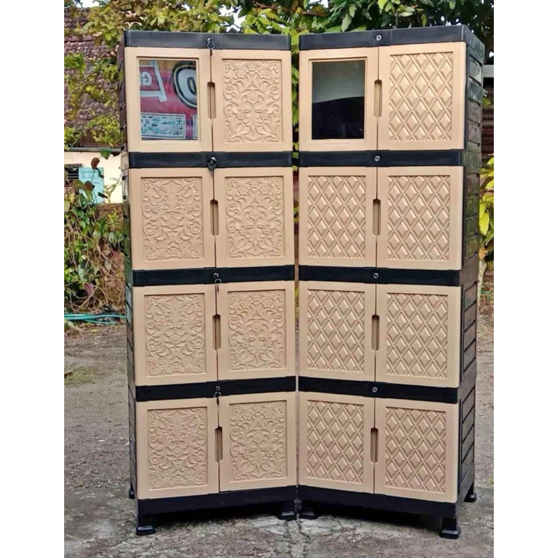 lemari Gunplas susun 4 Kaca