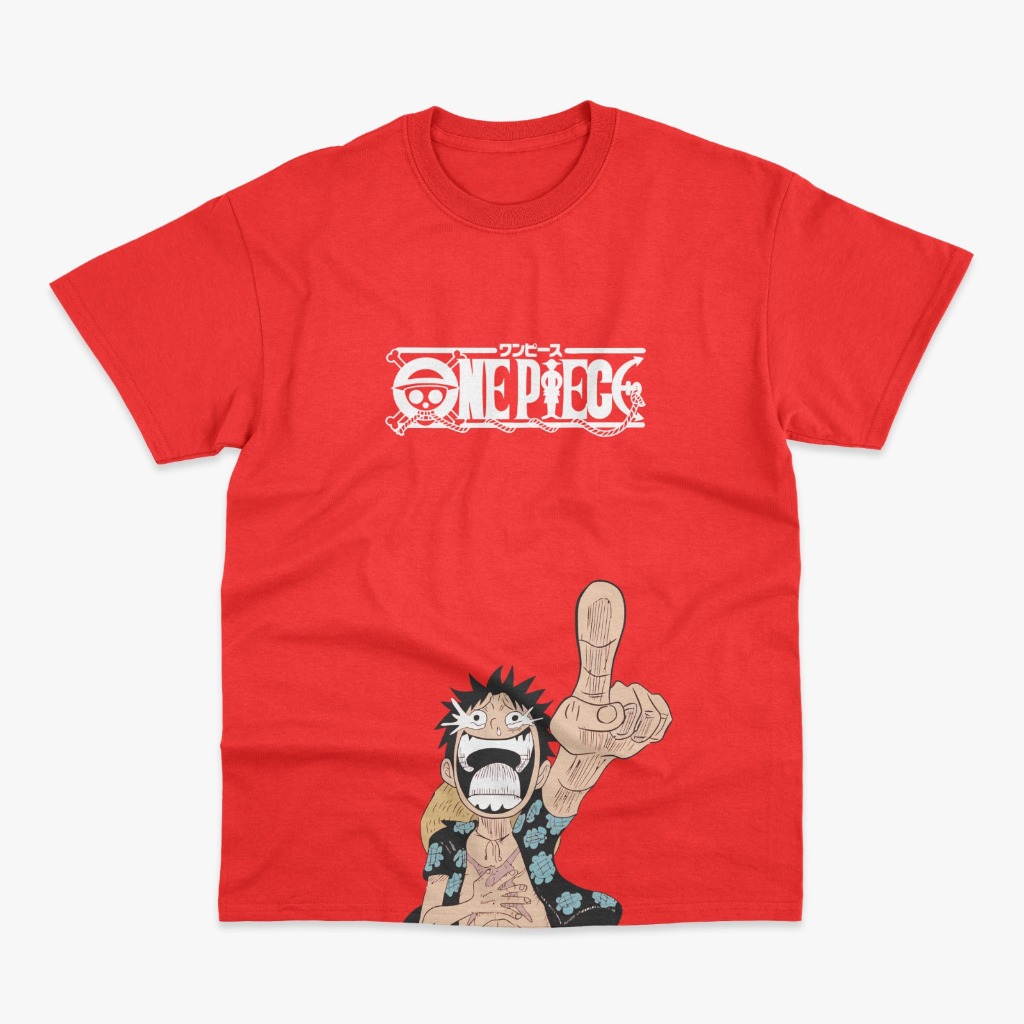 Baju Kaos Distro LUFFY S2 Anak Laki Laki/Anak Perempuan Umur 1-12 Tahun Bahan Cotton 30s / Kaos anak