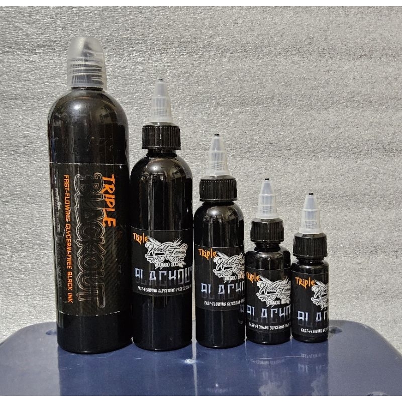 RcWL Tinta Black TRIPLE BLACKOUT From WorldFamous Tattoo Ink