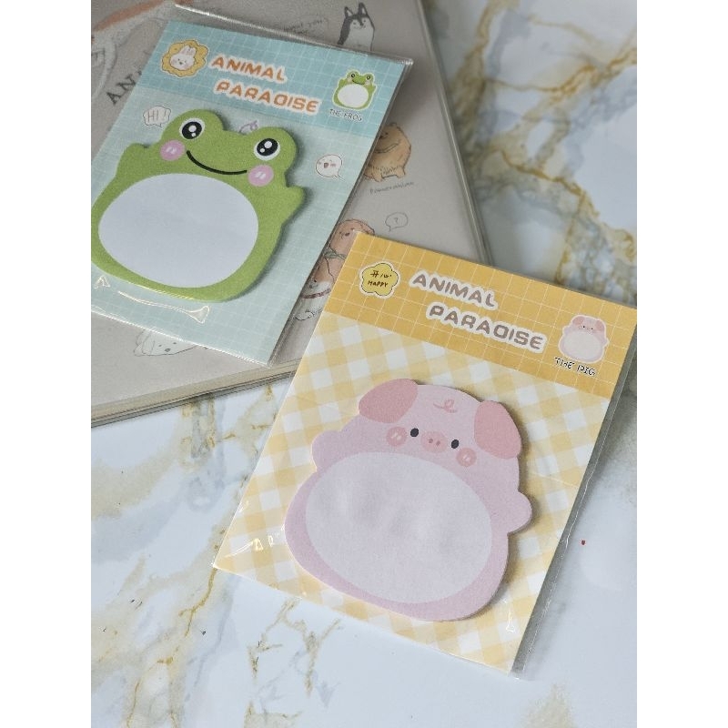 

sticky note cute animals for study