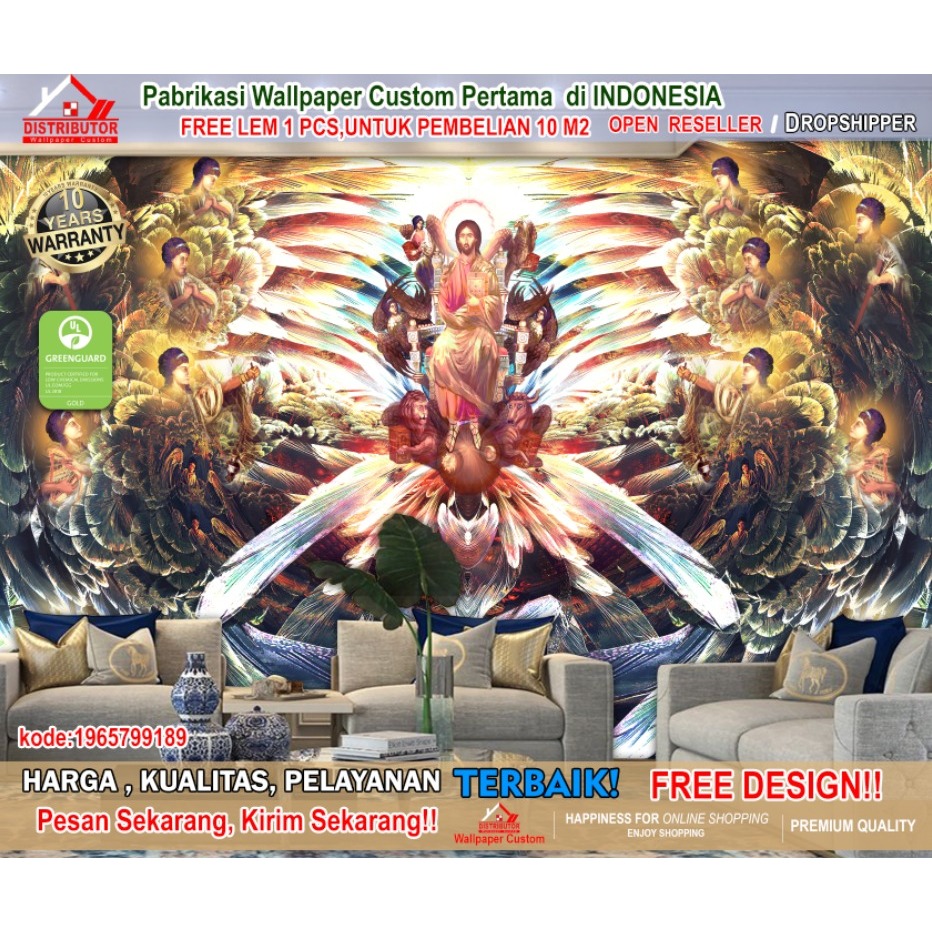 Wallpaper Custom 3D Tema Christian | Yesus | Wallpaper Request Gambar | Wallsticker
