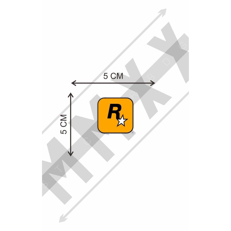 

stiker logo rockstar print&cut