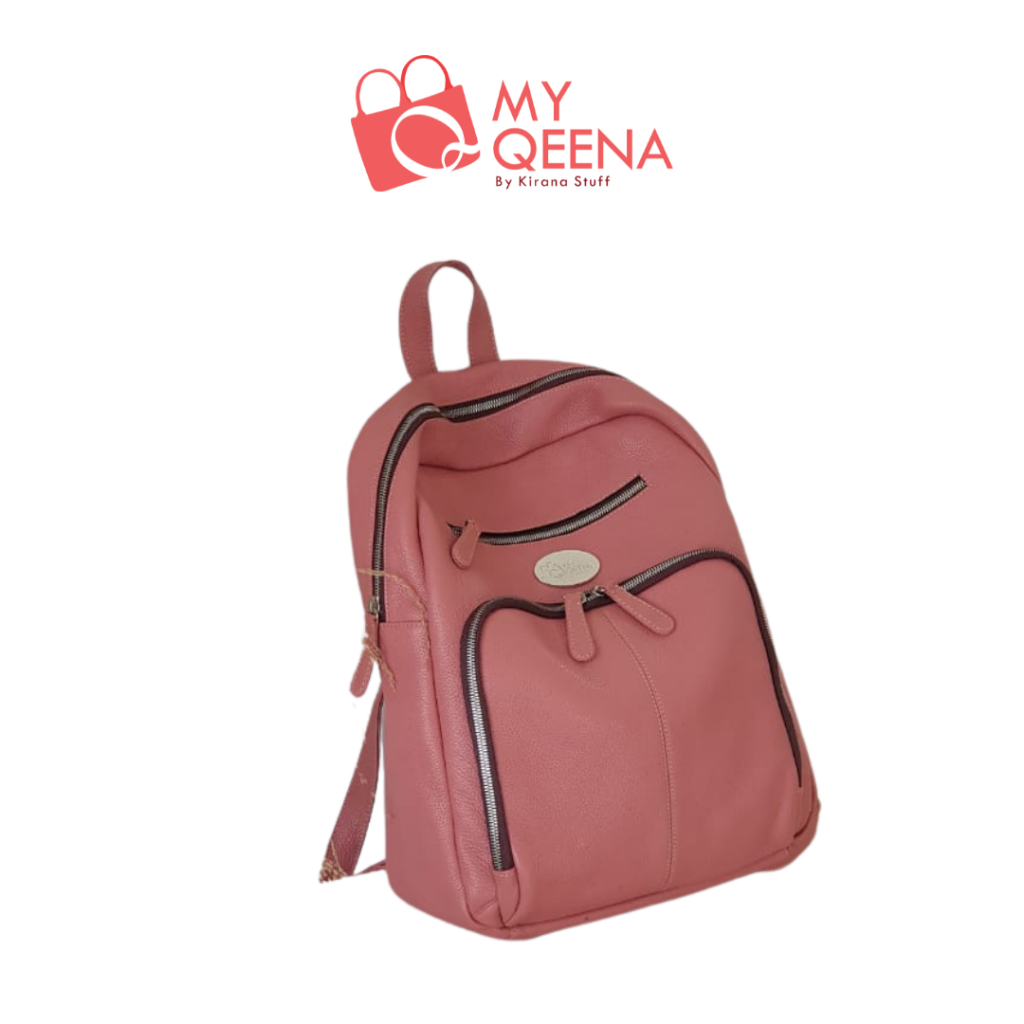 My Qeena by Kirana Stuff Minara Bag Tas Wanita Ransel Tas Punggung Tas Kulit Asli