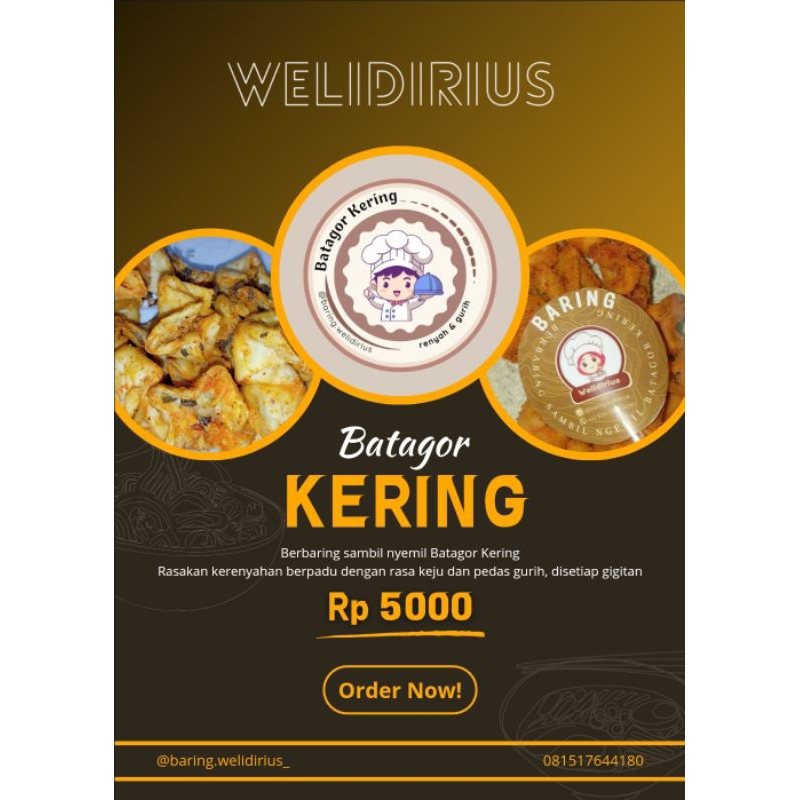 

BARING (Batagor Kering) daun jeruk 100gram