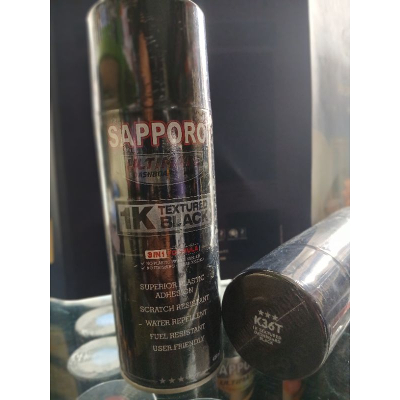 Sapporo K36T 1k Textured Dasboard Black 400ml