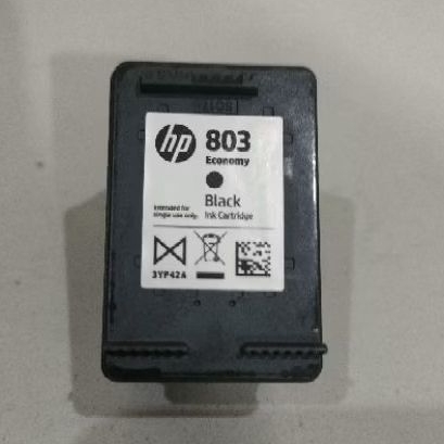Kosongan Cartridge Hp 803 Black bekas original sekali pakai
