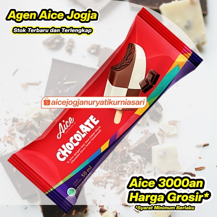 Es Krim Aice Color Stik / Ice Cream Aice chocolate 1dus 3000an