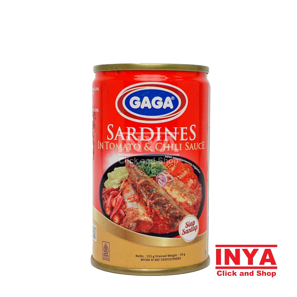 

Gaga Sarden Saus Tomat dan Cabe 155gr - Sardines