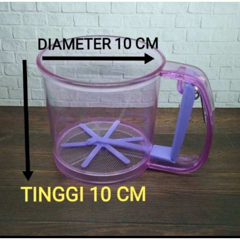 AYAKAN TEPUNG TERIGU PLASTIK TEKAN