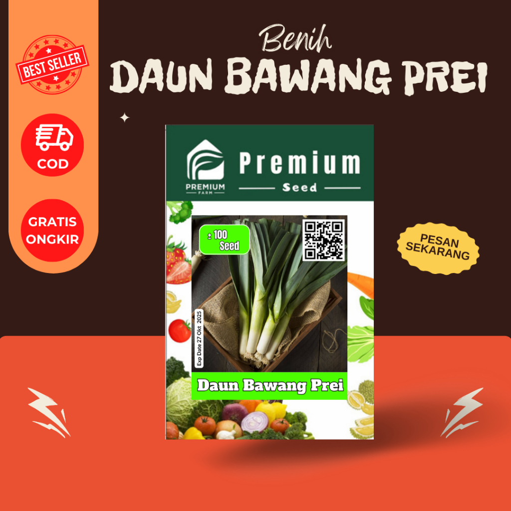 Benih Bibit Biji DAUN BAWANG PREI Batang Lebih Besar Bobot Berat Tahan Penyakit