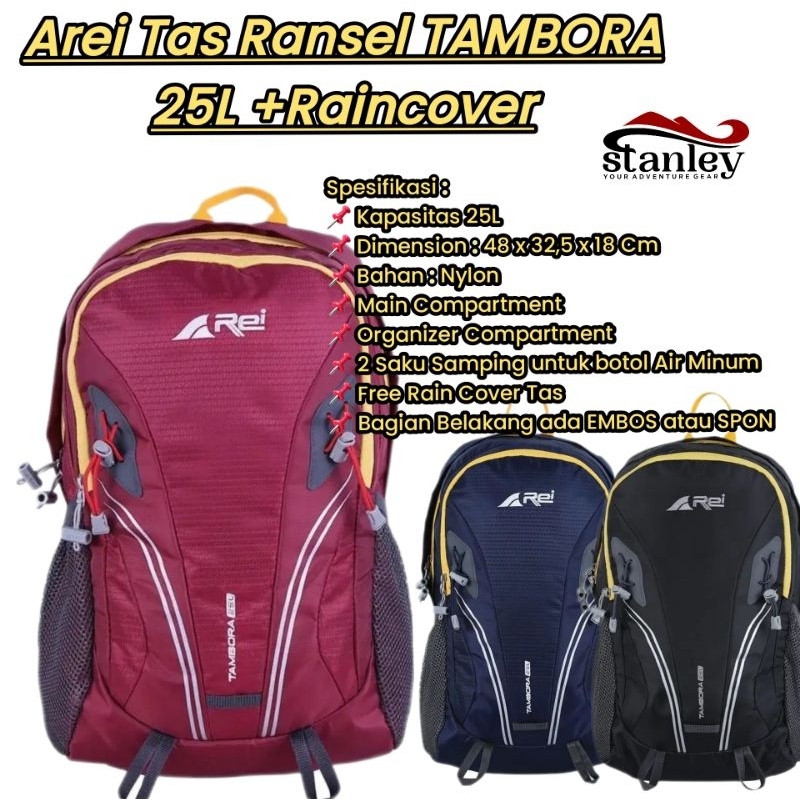 Arei Tas Ransel TAMBORA 25L +Raincover