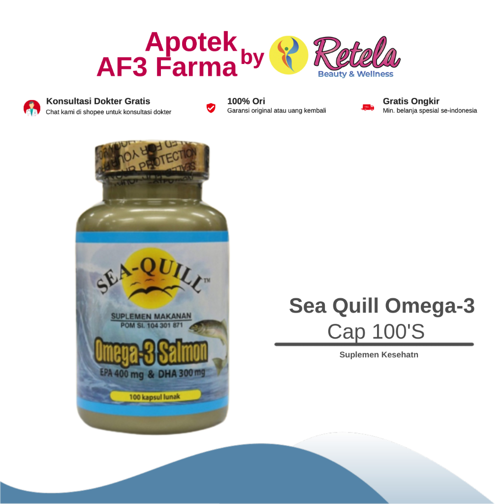 Sea Quill Omega 3 Salmon 100