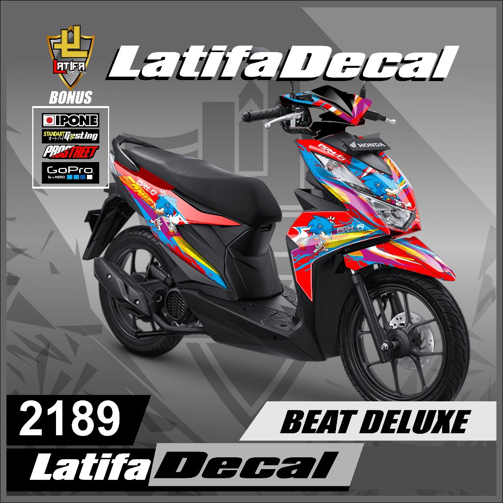 Decal Sticker Beat Deluxe Aksesoris Motor keren - Sticker Beat New CBS ISS 2020-2023