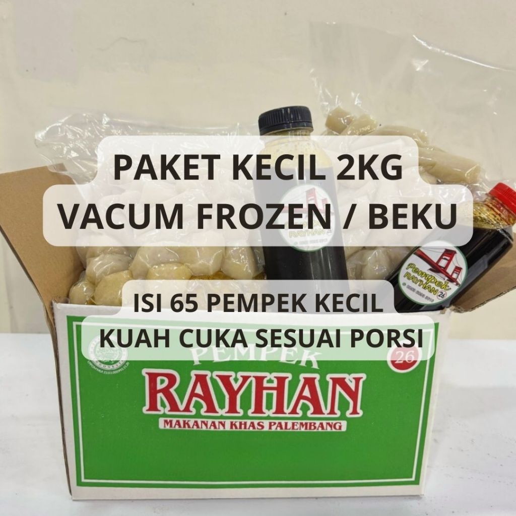 

Paket 65 pcs Pempek Rayhan 26 Ilir Palembang [ VACUM FROZEN ] 2kg