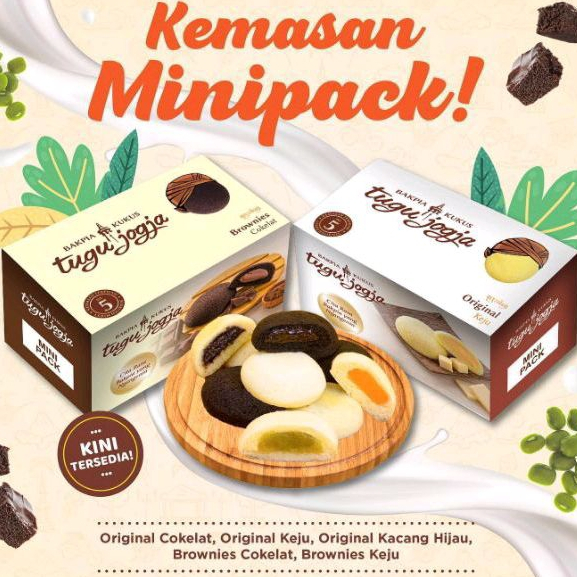 

Bakpia Kukus Tugu Jogja - Mini pack isi 5 pcs