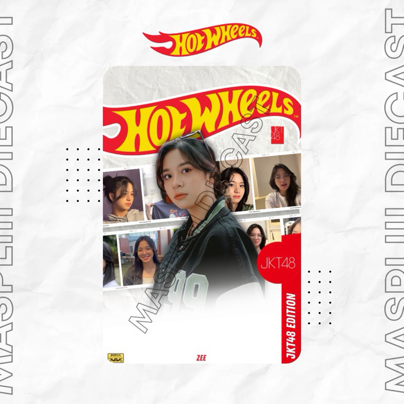 Hot Wheels JKT48 ZEE custom card hot wheels jkt48
