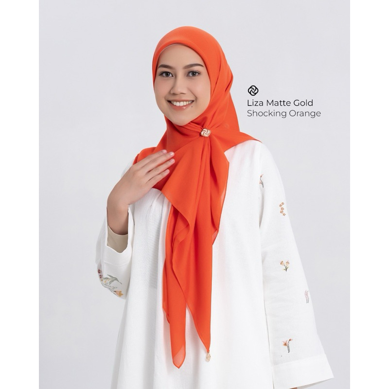 HIJAB LIZA SNOWBOUND &  SHoCKING ORANGE SERIES DEENAY