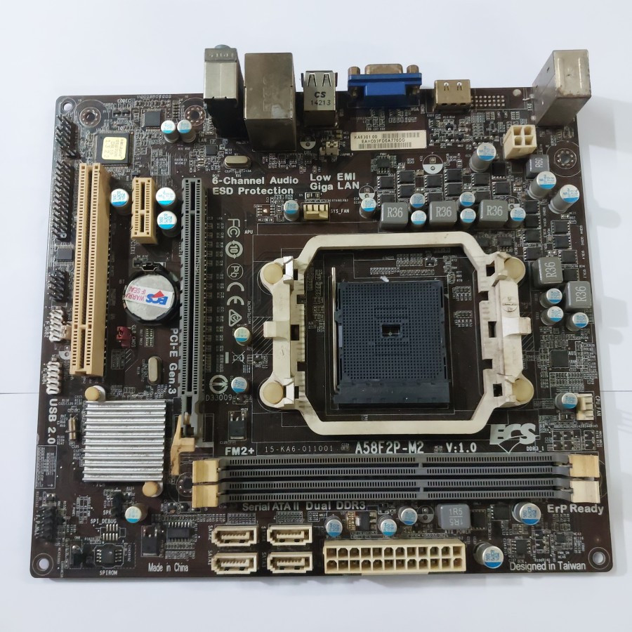 mainboard motherboard amd socket fm2 minus back panel