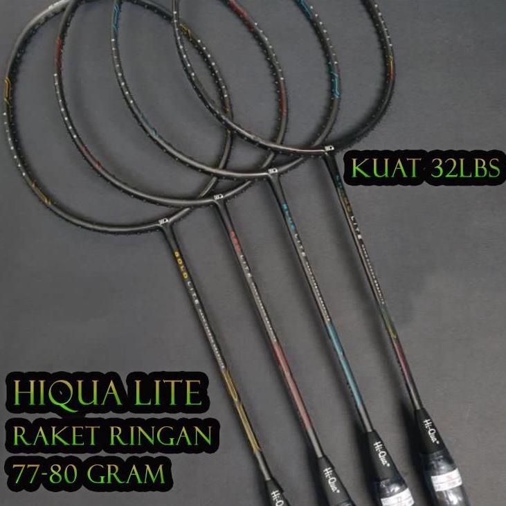 KODE N96O Raket Badminton HIQUA HIQUA LITE GOLDCHAMOBLUERED LITE RINGAN 5U