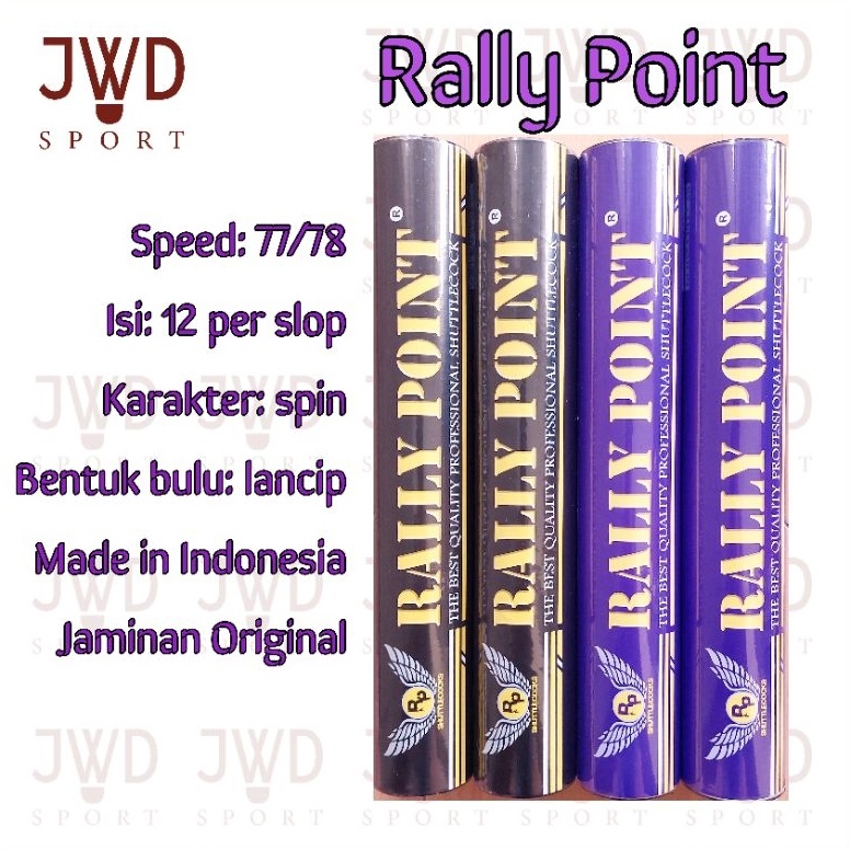 KODE P8Y Shuttlecock Rally Point Original Isi 12 Per Slop Kok Badminton Bulutangkis