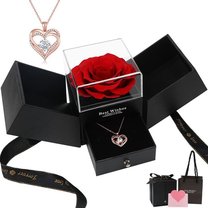 

Terlaris Eternal Rose Gift Box Kotak Perhiasan Bunga Mawar Kotak Hadiah Mawar Gift Box Mawar