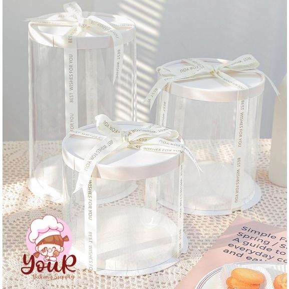 

Terlaris Box Kue Mika Bulat 6 Inch 23 Cm Cake Box Mika Dus Kue Transparan Box Kue Transparan Impor PET FOOD GRADE YourBakingSupply