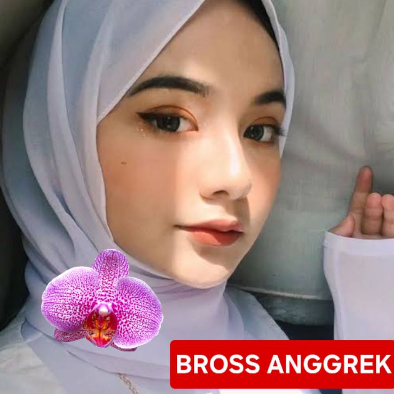 bros bunga anggrek/bros bunga/pin bunga/bros hijab bunga/bros jilbab/ring hijab/bunga anggrek/bros j