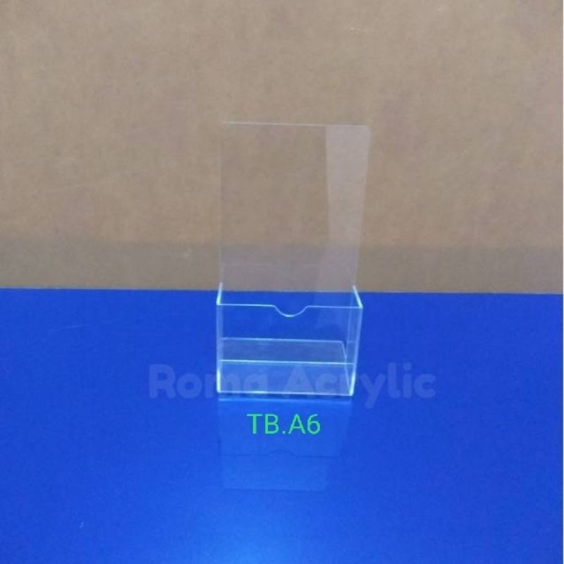 

Display brosur Acrylic A6 - kotak brosur acrylik