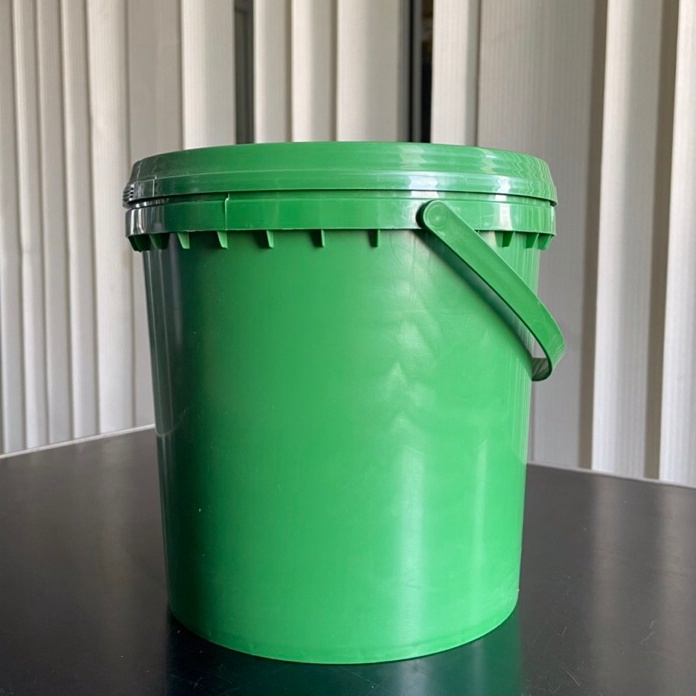 DiSkon  Ember plastik 4 liter Pail 4 liter 45KG cocok untuk selai cat dan penyimpanan makanan Hijau