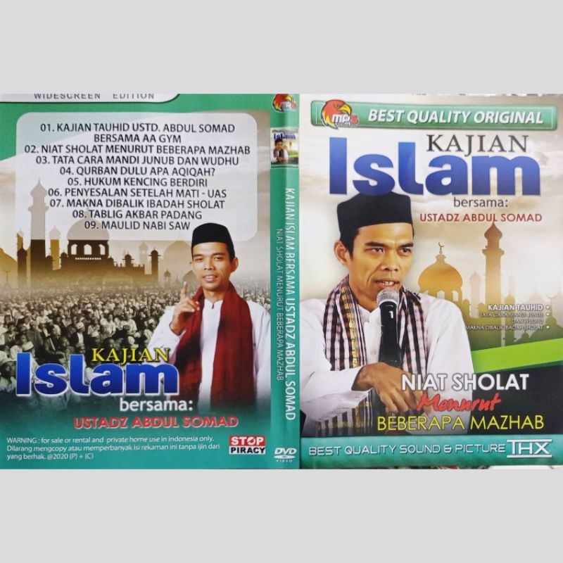 Kaset Mp5 Video Kajian Islam Bersama Ustadz Abdul Somad Niat Sholat Menurut Beberapa Mazhab