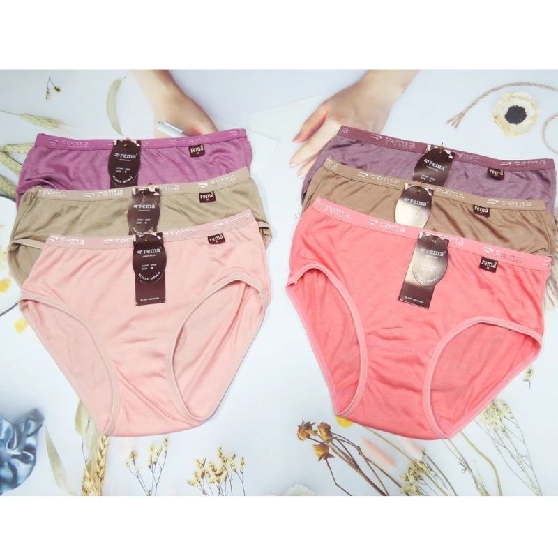 ISI 6 Pcs - FEMA CELANA DALAM WANITA / CD WANITA FEMA