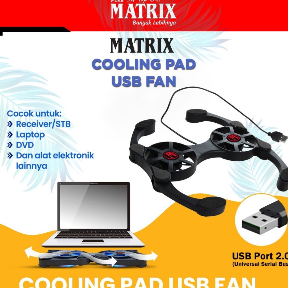 Eksklusif COOLING PAD USB FAN