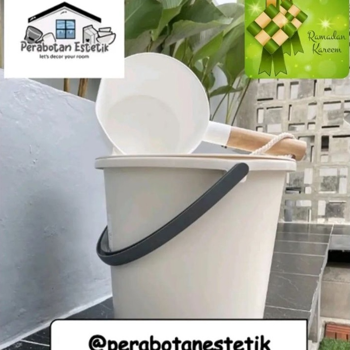 Ready Stok Ember IUIGA  Ember Putih IUIGA  Ember Putih  Ember Estetik  Ember Putih Minimalis Monokro