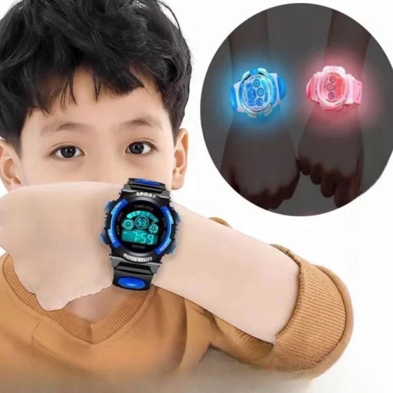 Stok terbatas Jam Tangan Anak Sekolah Tk Sd Paud Laki laki  Perempuan Digital Original Lokal Anti Ai