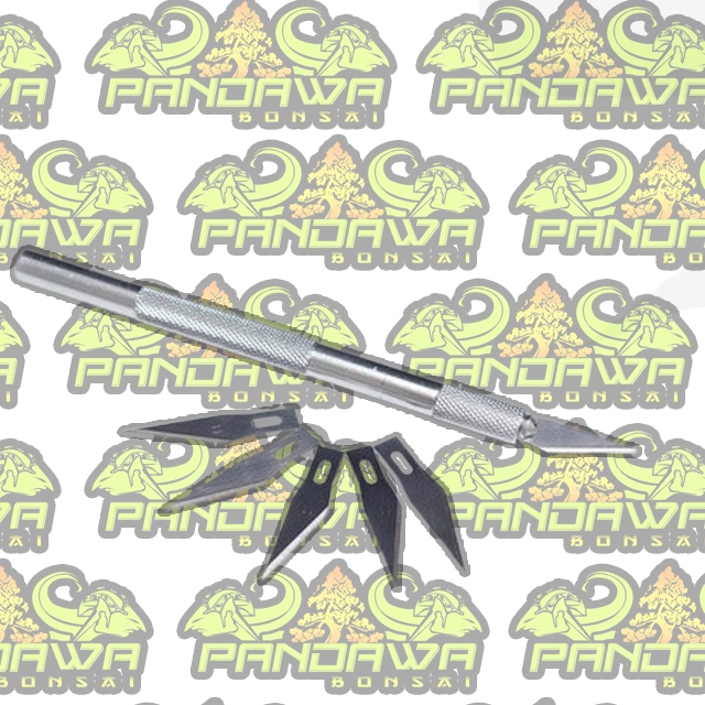 PANDAWA BONSAI ALAT BONSAI ,pen cutter pisau sayat bonsai, stainles refiil 5 mata pisau