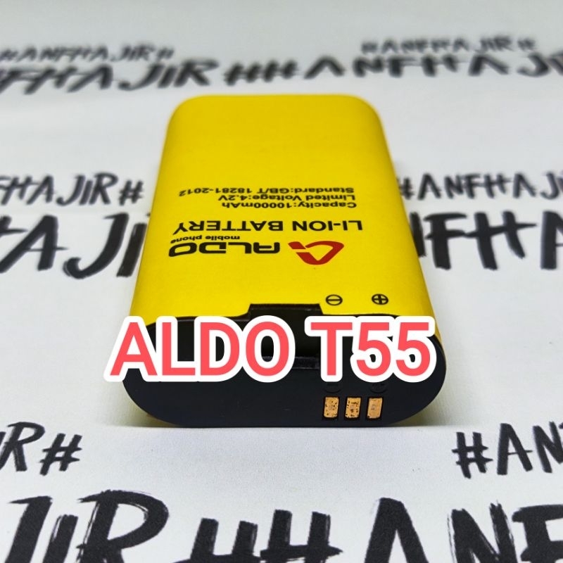 BATRE BATREI HP OUT DOOR ALDO T-55 ADVENTURE BATRAI BATERAI ALDO T 55 T55 (10.000mAh) ORIGINAL