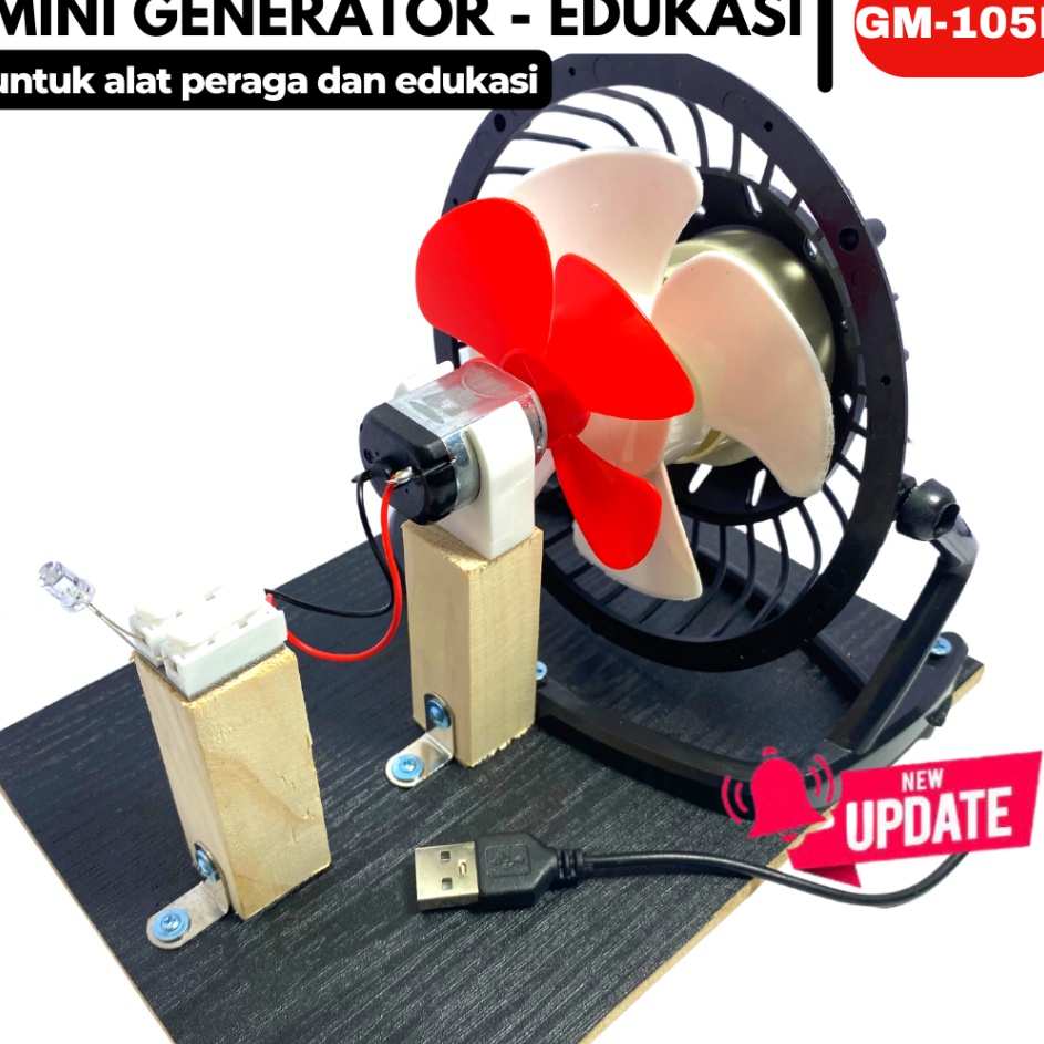 Ready Stok WIND GENERATOR UNTUK EDUKASI LISTRIK TENAGA ANGIN BAHAN PERAGA GENERATOR