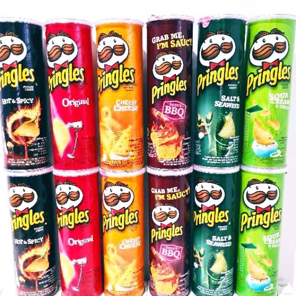 

Pringles POTATO CHIPS Keripik Kentang terbuat dari bahan berkualitas dengan taburan bumbu dan bertekstur tipis sehingga menghasilkan gurih dan renyah Ideal dinikmati saat santai Anda bersama keluarga Komposisi Kentang kering minyak sawit