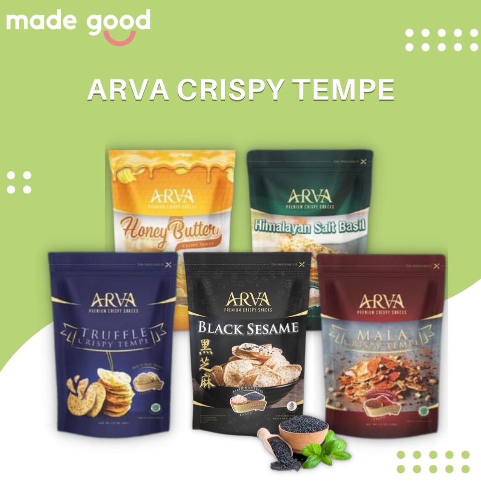 

Mewah ARVA Crispy Tempe 1gr Snack Tempe Sehat Panggang Tidak Digoreng